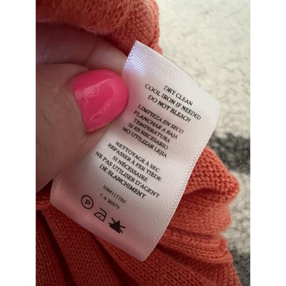 RAILS Ashley Coral Ribbed Knit Sweater Stretch Midi Dress - Picture 12 of 15